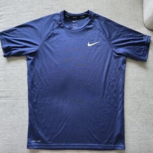 Nike Swim Men's Navy Dri-FIT Tee Sz Small NWOT